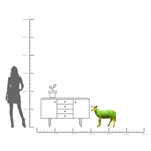 Deco Figurine Sheep Green 60 cm