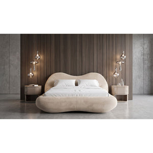 Bed Fluid Dreams Cream 180x200cm
