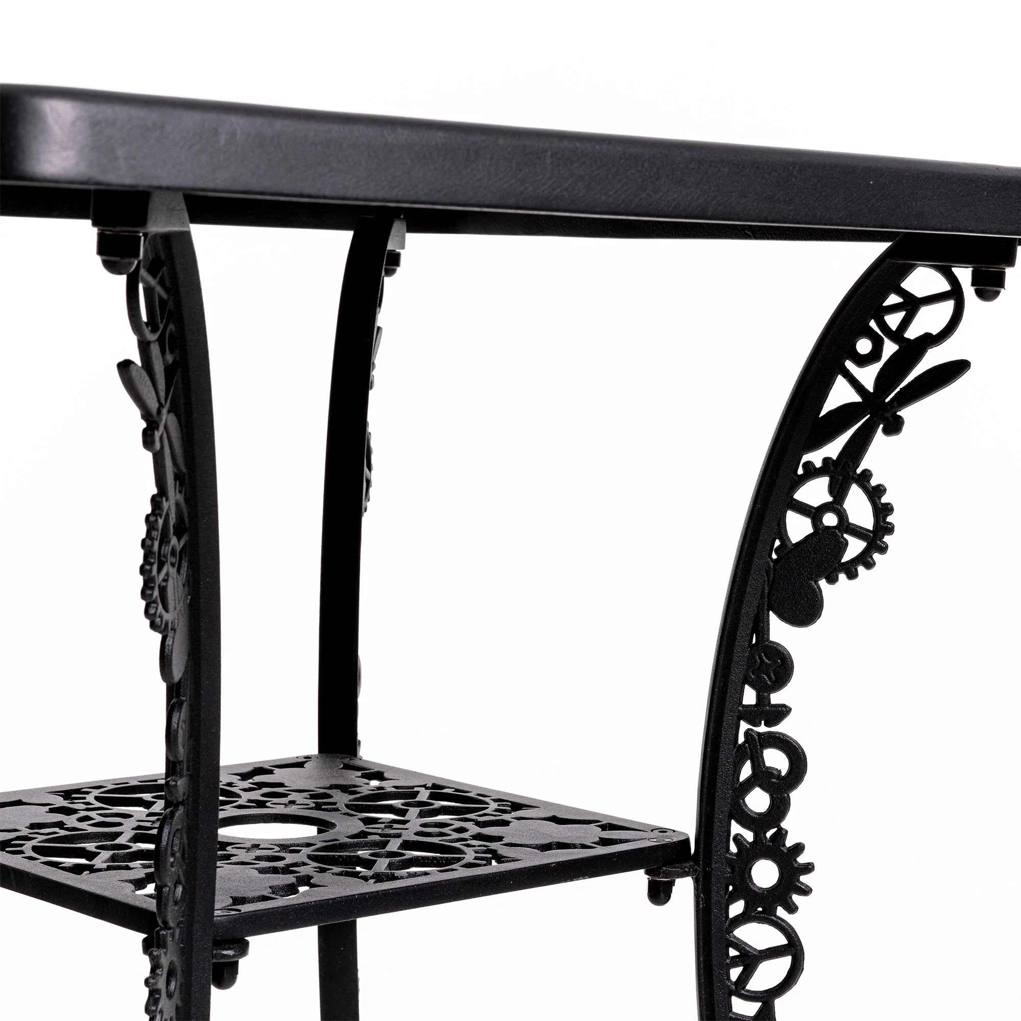 Industry Collection Aluminium Square Table Black