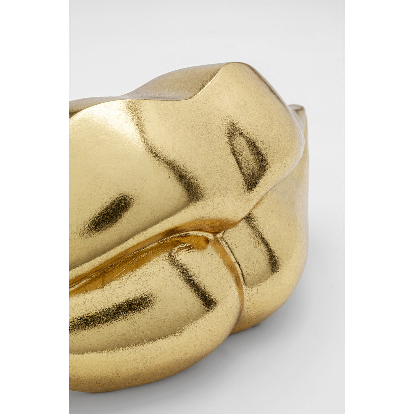 Money Box Lips Gold 13cm