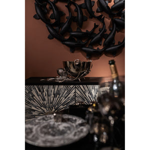 Wine Cooler Octopus Aluminum Nickel-plated 45cm