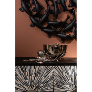 Wine Cooler Octopus Aluminum Nickel-plated 45cm