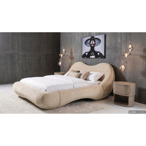 Bed Fluid Dreams Cream 180x200cm