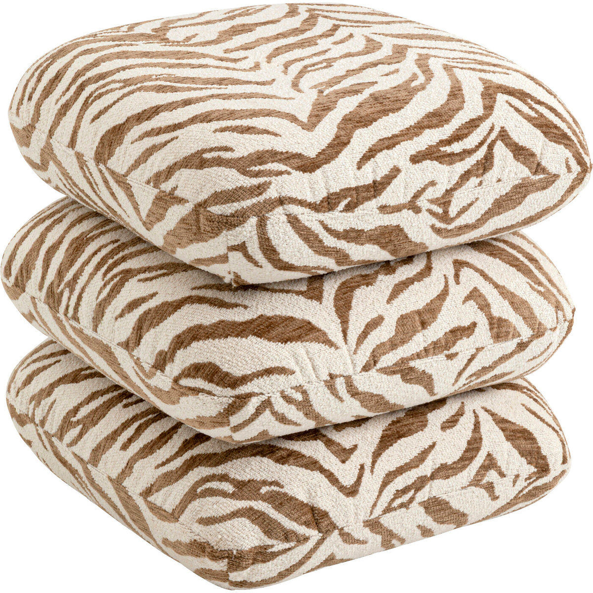 Stool Pepino Tiger Brown 45x45cm