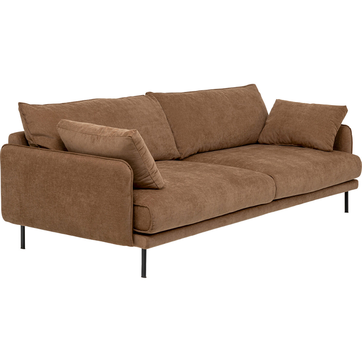 Sofa Edna 3-Seater Mokka 245cm