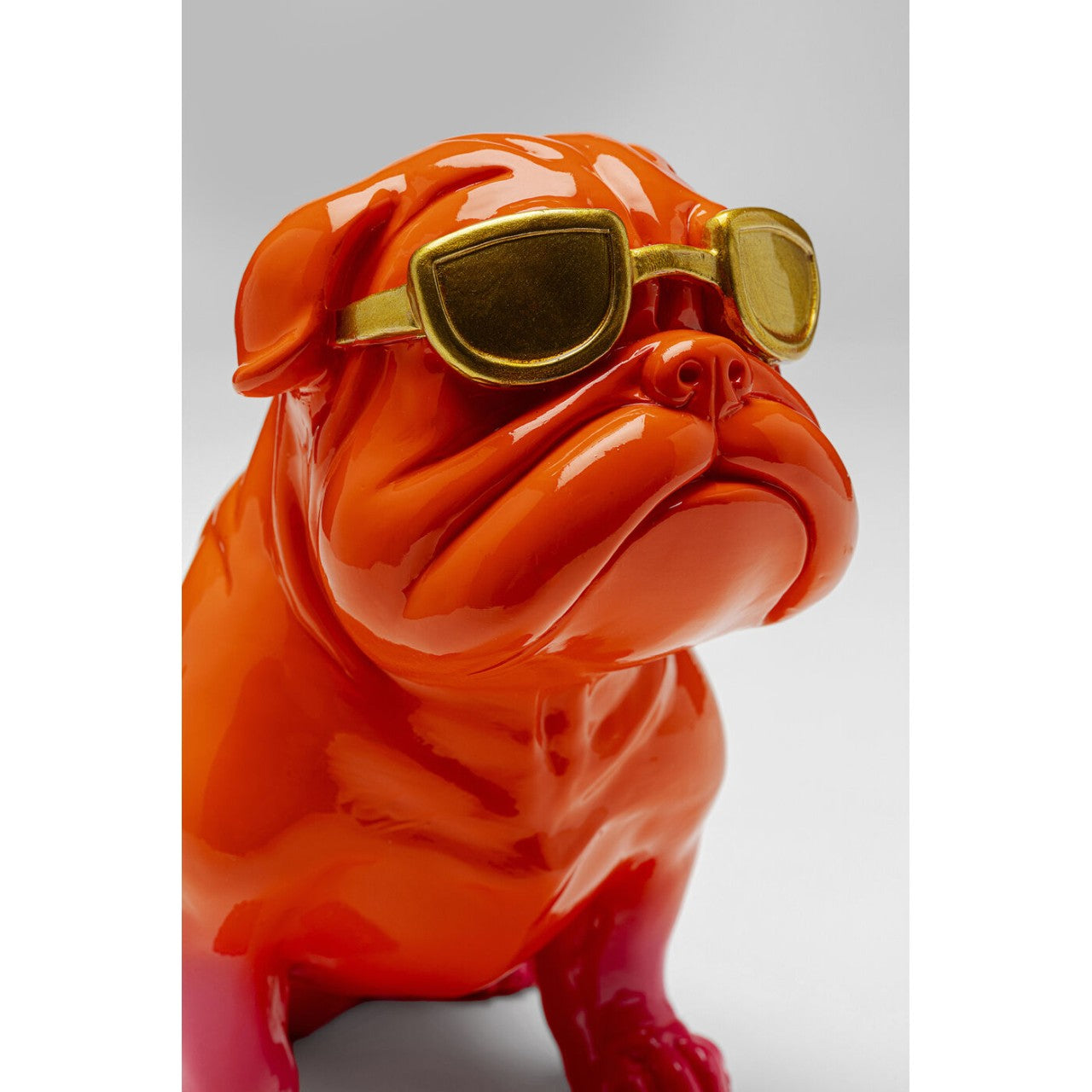 Deco Figurine Fashion Dog Orange 17cm