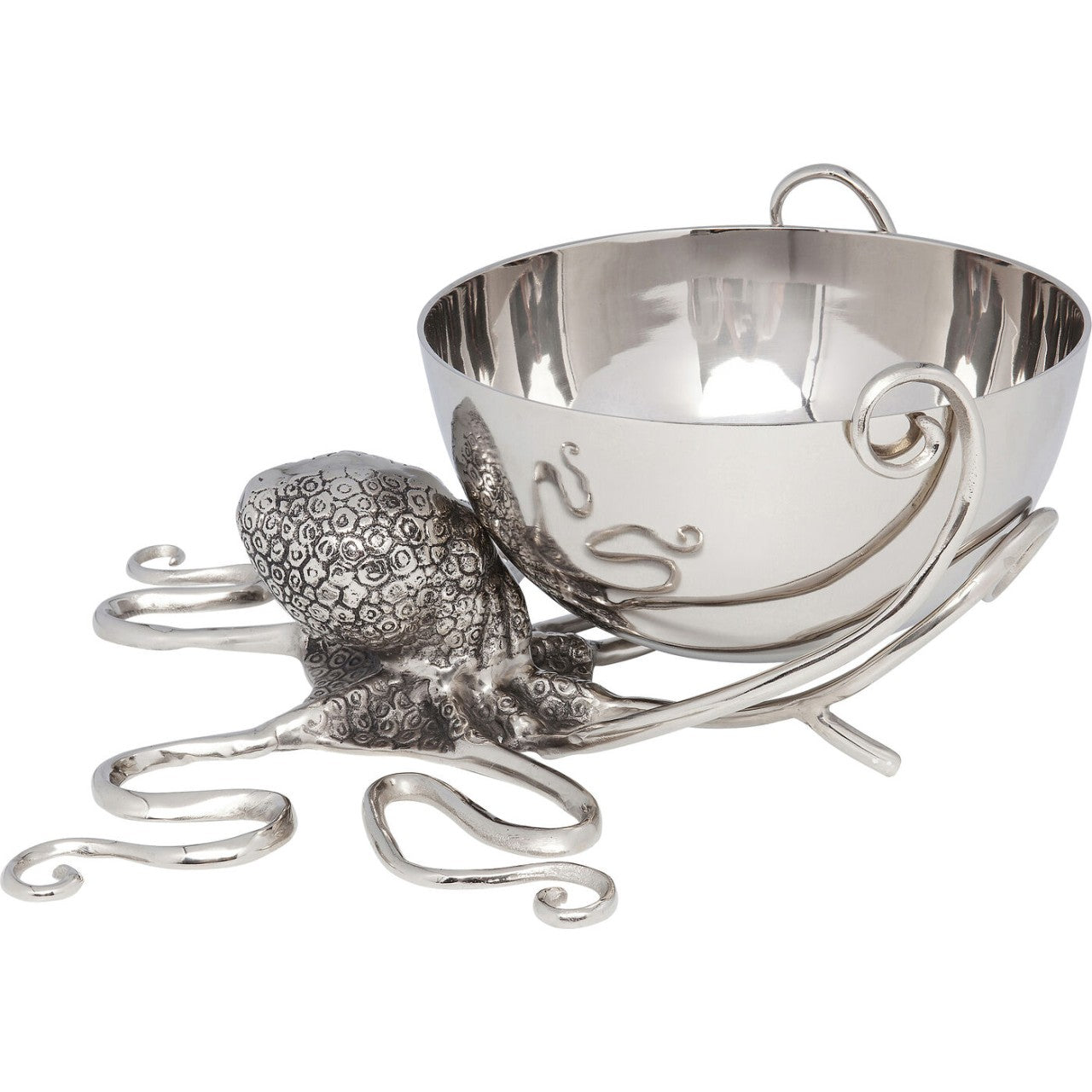 Wine Cooler Octopus Aluminum Nickel-plated 45cm