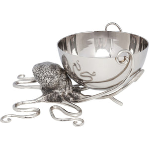 Wine Cooler Octopus Aluminum Nickel-plated 45cm